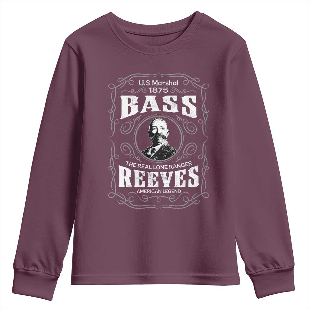 Bass Reeves Youth Sweatshirt US Marshal 1875 The Real Lone Ranger American Legend
