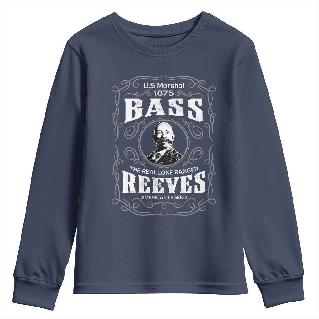 Bass Reeves Youth Sweatshirt US Marshal 1875 The Real Lone Ranger American Legend