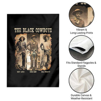 The Black Cowboys Nat Love Isom Dart Bill Pickett Garden Flag African American Cowboy Legend - Wonder Print Shop