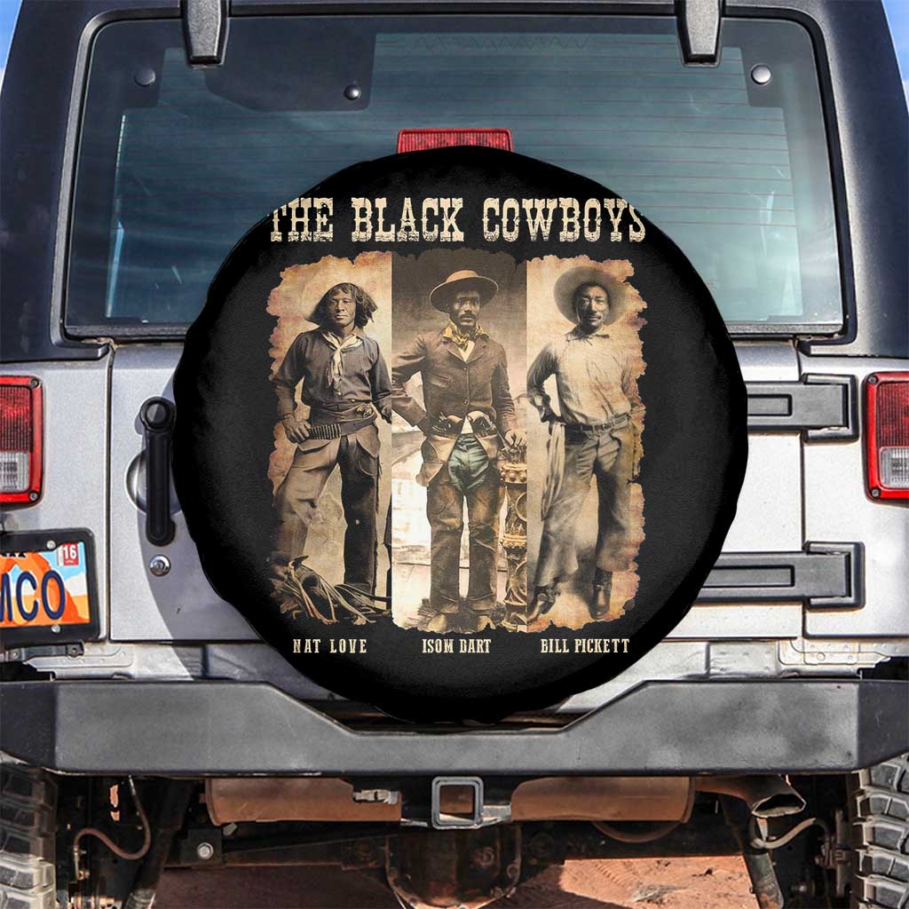 The Black Cowboys Nat Love Isom Dart Bill Pickett Spare Tire Cover African American Cowboy