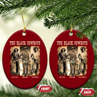 The Black Cowboys Nat Love Isom Dart Bill Pickett Ceramic Ornament African American Cowboy