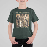 The Black Cowboys Nat Love Isom Dart Bill Pickett T Shirt For Kid African American Cowboy