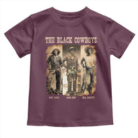 The Black Cowboys Nat Love Isom Dart Bill Pickett Toddler T Shirt African American Cowboy