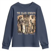 The Black Cowboys Nat Love Isom Dart Bill Pickett Youth Sweatshirt African American Cowboy