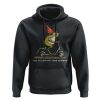 Off To Commit Dad Foolery Hoodie Funny Daddy Frog Scooter Fathers Day