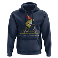 Off To Commit Dad Foolery Hoodie Funny Daddy Frog Scooter Fathers Day