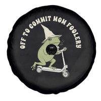 Off To Commit Mom Foolery Spare Tire Cover Funny Mama Frog Scooter Mother's Day