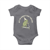 Off To Commit Mom Foolery Baby Onesie Funny Mama Frog Scooter Mother's Day