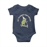 Off To Commit Mom Foolery Baby Onesie Funny Mama Frog Scooter Mother's Day