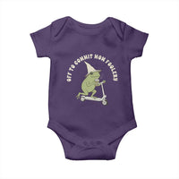 Off To Commit Mom Foolery Baby Onesie Funny Mama Frog Scooter Mother's Day
