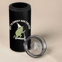 Off To Commit Mom Foolery 4 in 1 Can Cooler Tumbler Funny Mama Frog Scooter Mother's Day