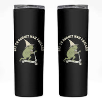 Off To Commit Mom Foolery Skinny Tumbler Funny Mama Frog Scooter Mother's Day