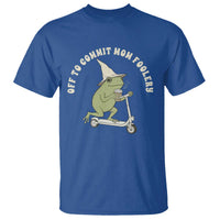 Off To Commit Mom Foolery T Shirt Funny Mama Frog Scooter Mother's Day