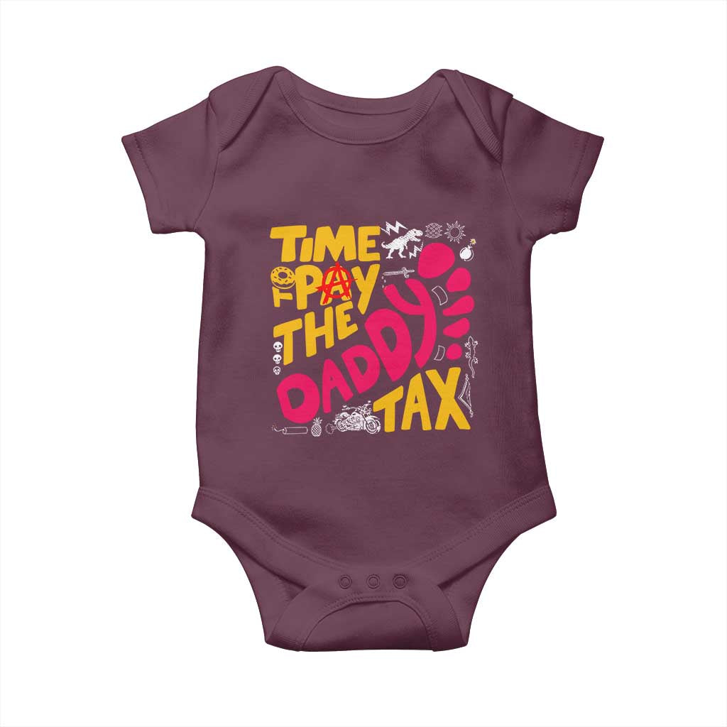 Time To Pay The Daddy Tax Baby Onesie Dungeon Gamer Dad Father’s Day
