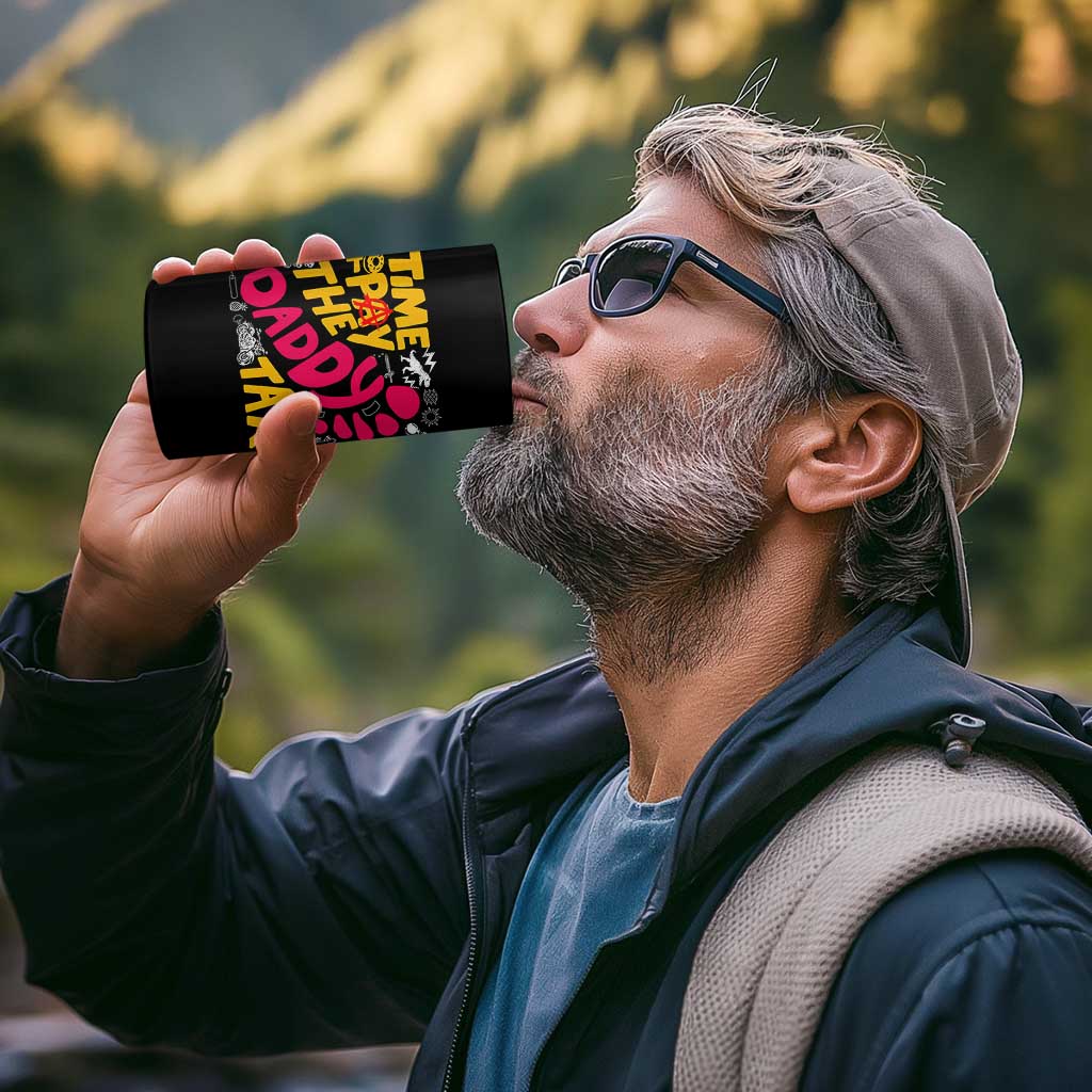 Time To Pay The Daddy Tax 4 in 1 Can Cooler Tumbler Dungeon Gamer Dad Father’s Day