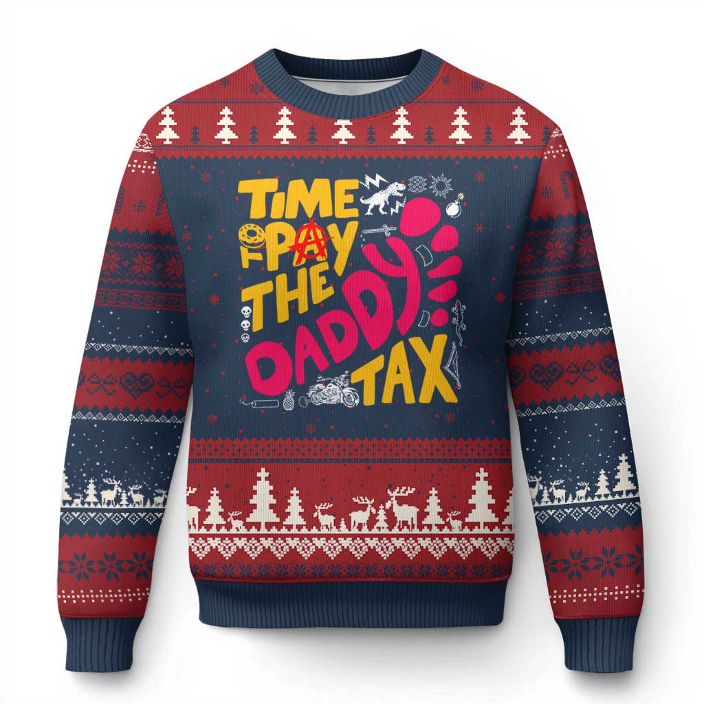 Time To Pay The Daddy Tax Ugly Christmas Sweater Dungeon Gamer Dad Father’s Day
