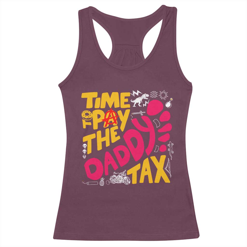 Time To Pay The Daddy Tax Racerback Tank Top Dungeon Gamer Dad Father’s Day