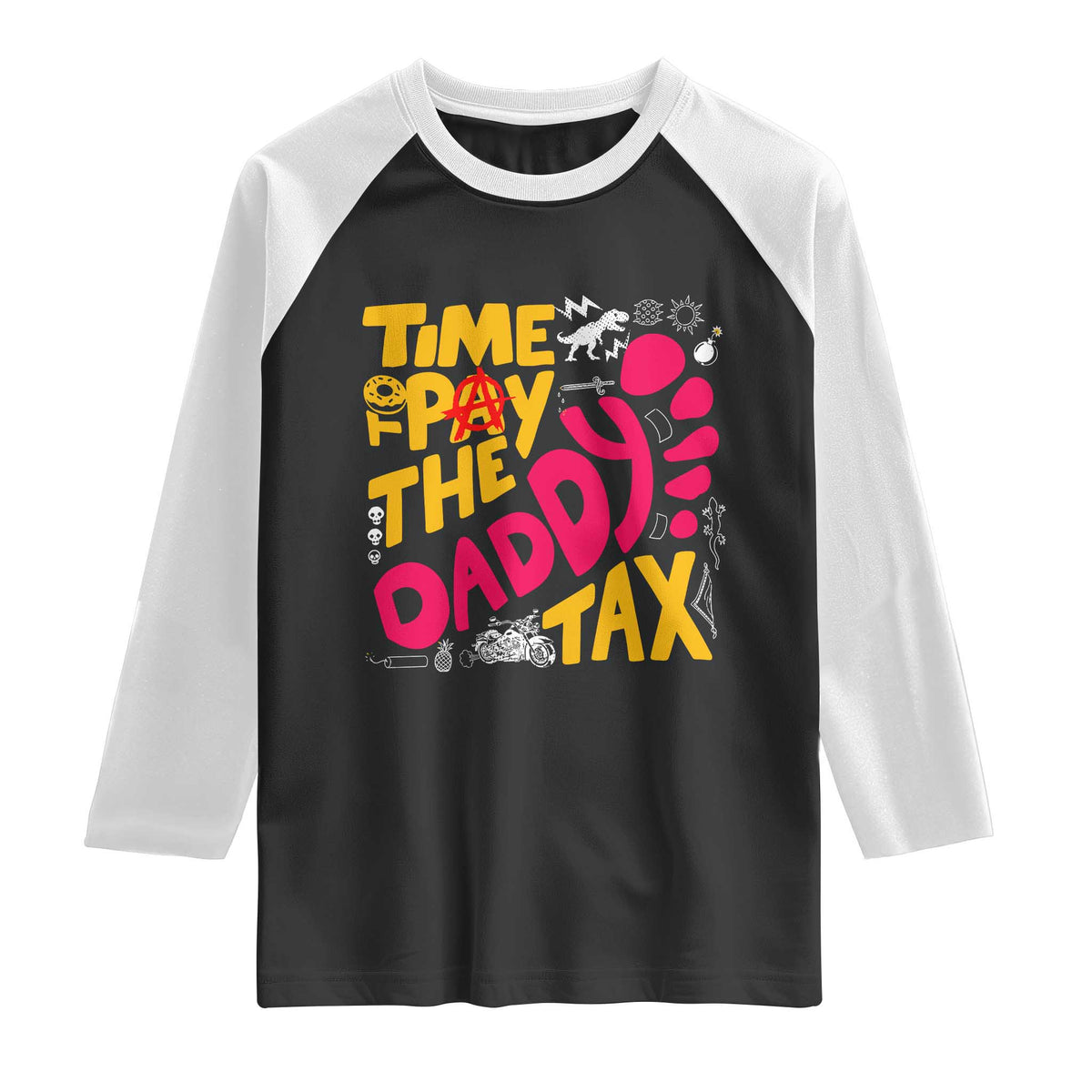 Time To Pay The Daddy Tax Raglan Shirt Dungeon Gamer Dad Father’s Day