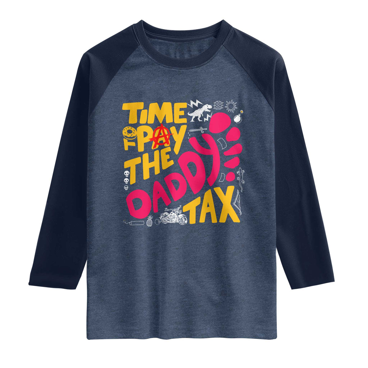 Time To Pay The Daddy Tax Raglan Shirt Dungeon Gamer Dad Father’s Day