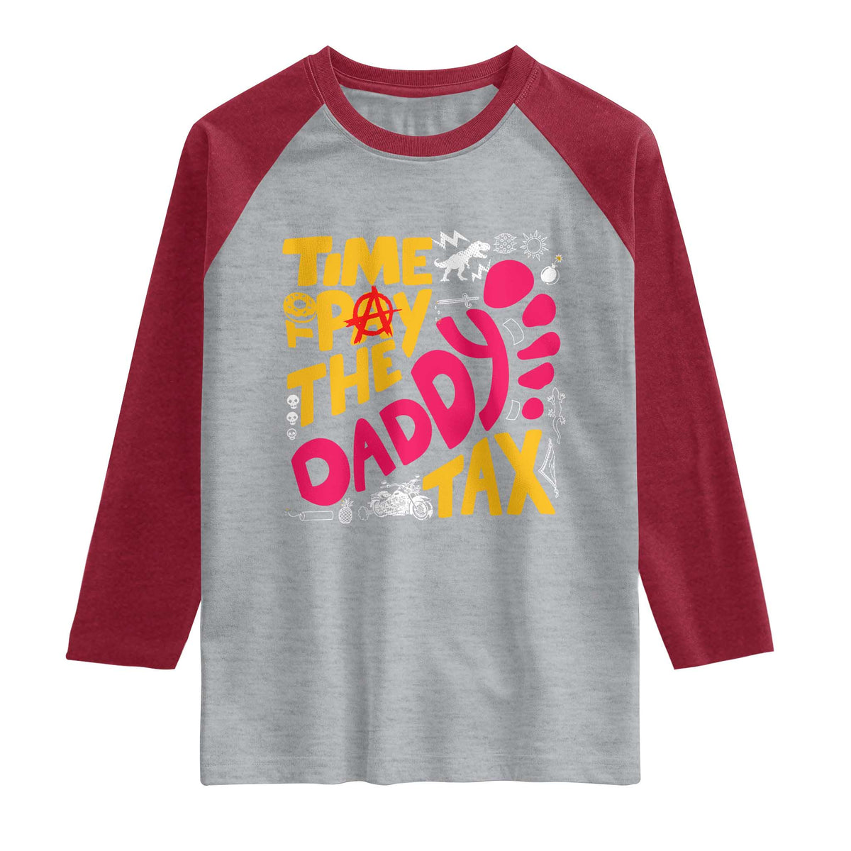 Time To Pay The Daddy Tax Raglan Shirt Dungeon Gamer Dad Father’s Day