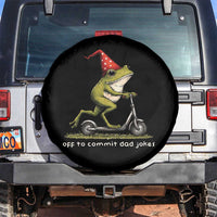 Off To Commit Dad Jokes Spare Tire Cover Funny Daddy Frog Scooter Fathers Day