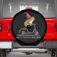 Off To Commit Dad Jokes Spare Tire Cover Funny Daddy Frog Scooter Fathers Day