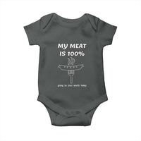 Funny Grilling Baby Onesie My Meat Is 100% Going In Your Mouth Today Smoker Grill Master - Wonder Print Shop