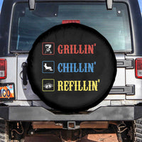 BBQ Lover Spare Tire Cover Grilling Chillin' Grillin' Refillin' Smoker - Wonder Print Shop