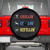 BBQ Lover Spare Tire Cover Grilling Chillin' Grillin' Refillin' Smoker - Wonder Print Shop