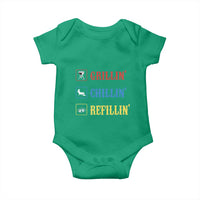 BBQ Lover Baby Onesie Grilling Chillin' Grillin' Refillin' Smoker - Wonder Print Shop