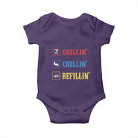 BBQ Lover Baby Onesie Grilling Chillin' Grillin' Refillin' Smoker - Wonder Print Shop