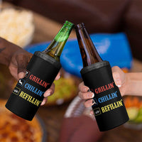 BBQ Lover 4 in 1 Can Cooler Tumbler Grilling Chillin' Grillin' Refillin' Smoker - Wonder Print Shop