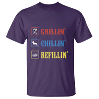 BBQ Lover T Shirt Grilling Chillin' Grillin' Refillin' Smoker - Wonder Print Shop