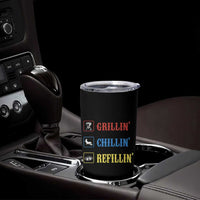 BBQ Lover Tumbler Cup Grilling Chillin' Grillin' Refillin' Smoker - Wonder Print Shop