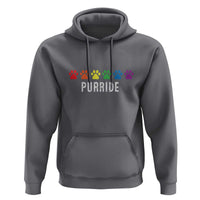 LGBT Cat Hoodie Purride Rainbow Pride Ally - Wonder Print Shop
