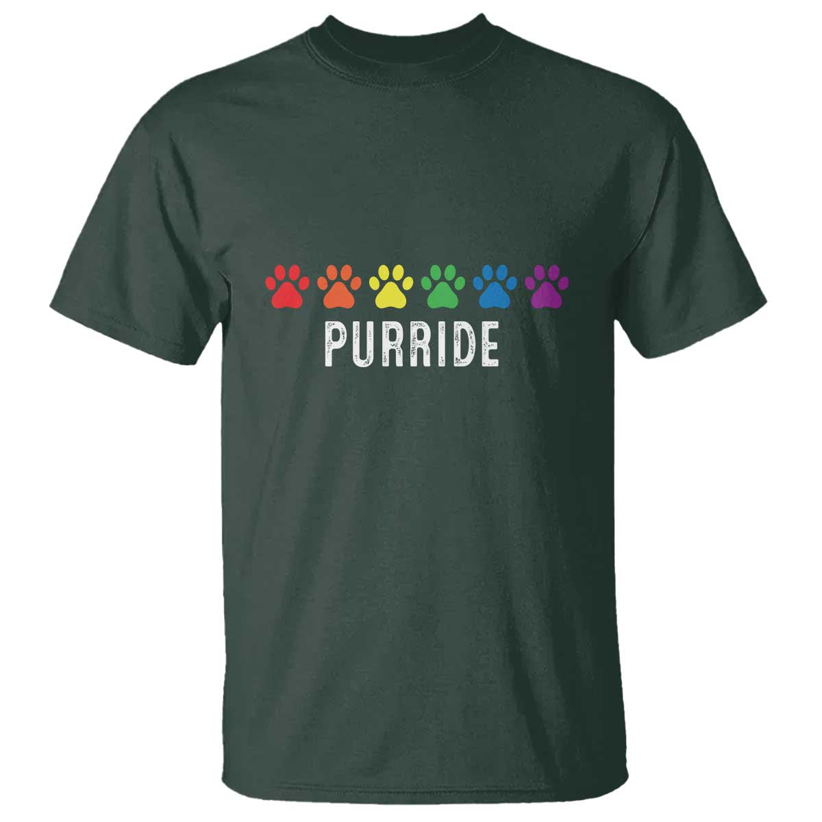 LGBT Cat T Shirt Purride Rainbow Pride Ally - Wonder Print Shop