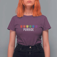 LGBT Cat T Shirt For Women Purride Rainbow Pride Ally - Wonder Print Shop