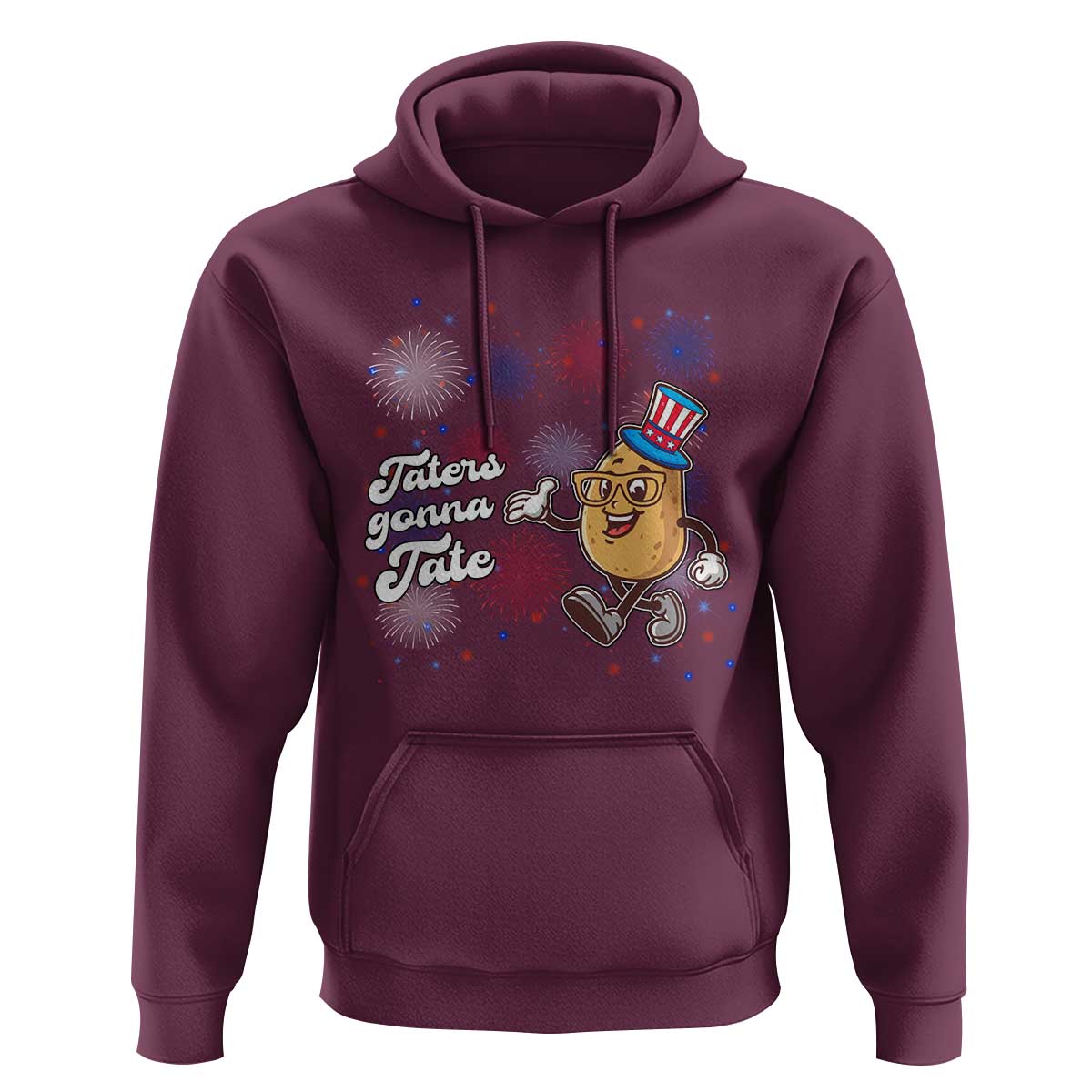 Funny Tater Tot Foodie Hoodie Taters Gonna Tate Potato - Wonder Print Shop