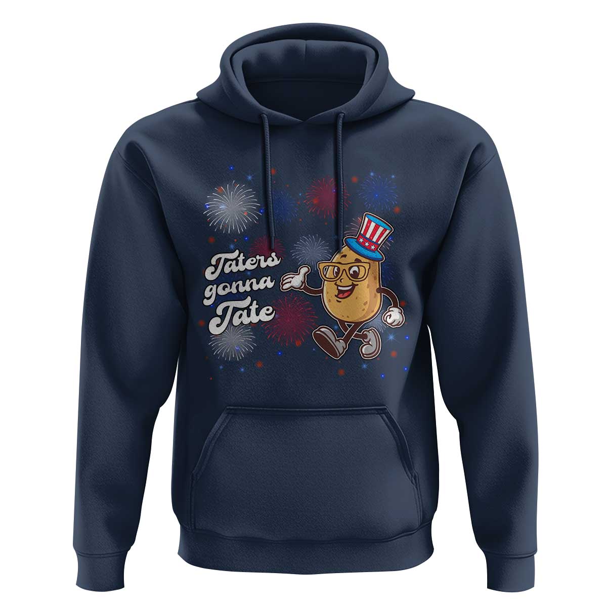 Funny Tater Tot Foodie Hoodie Taters Gonna Tate Potato - Wonder Print Shop