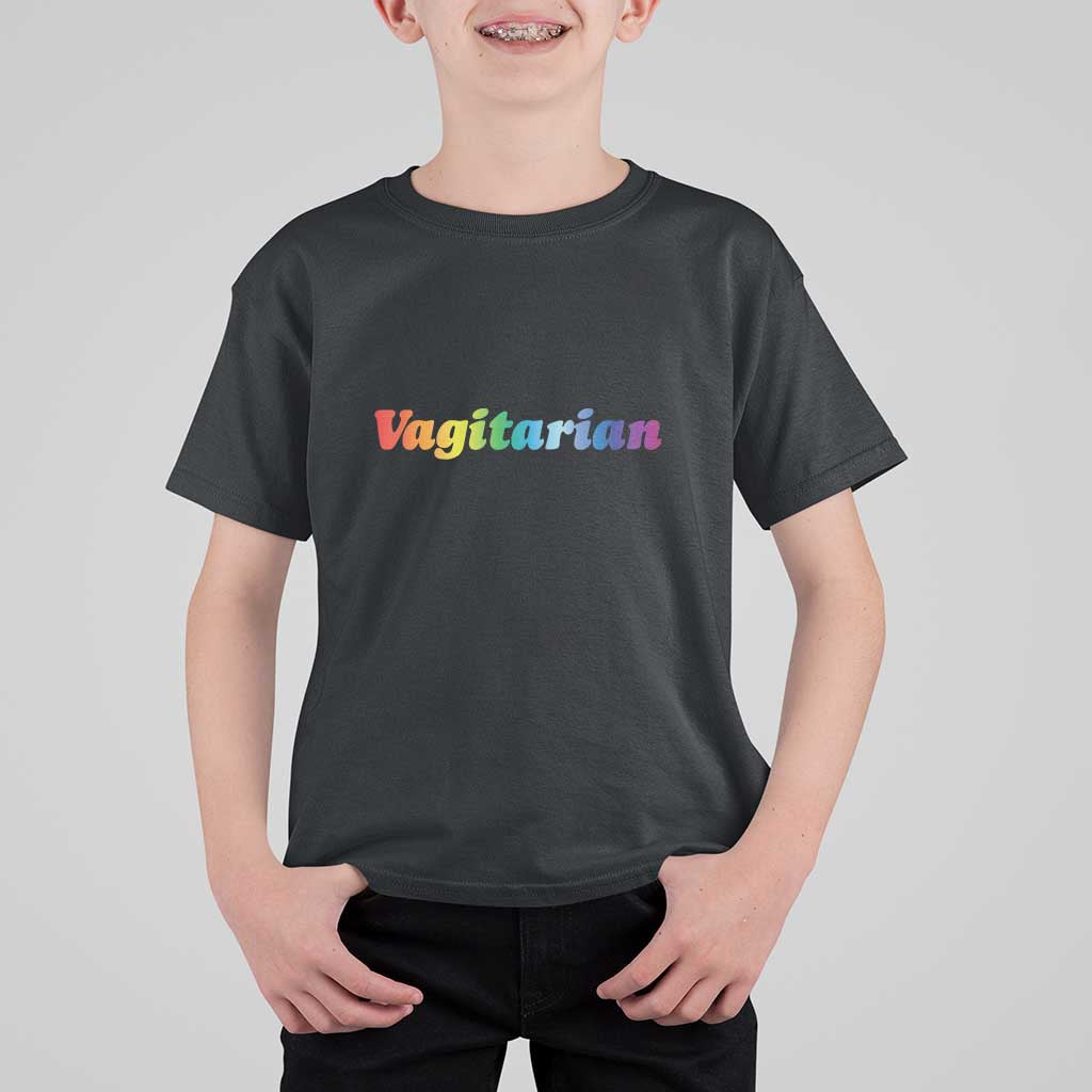 Funny Lesbian T Shirt For Kid Vagitarian LGBT Pride Month - Wonder Print Shop
