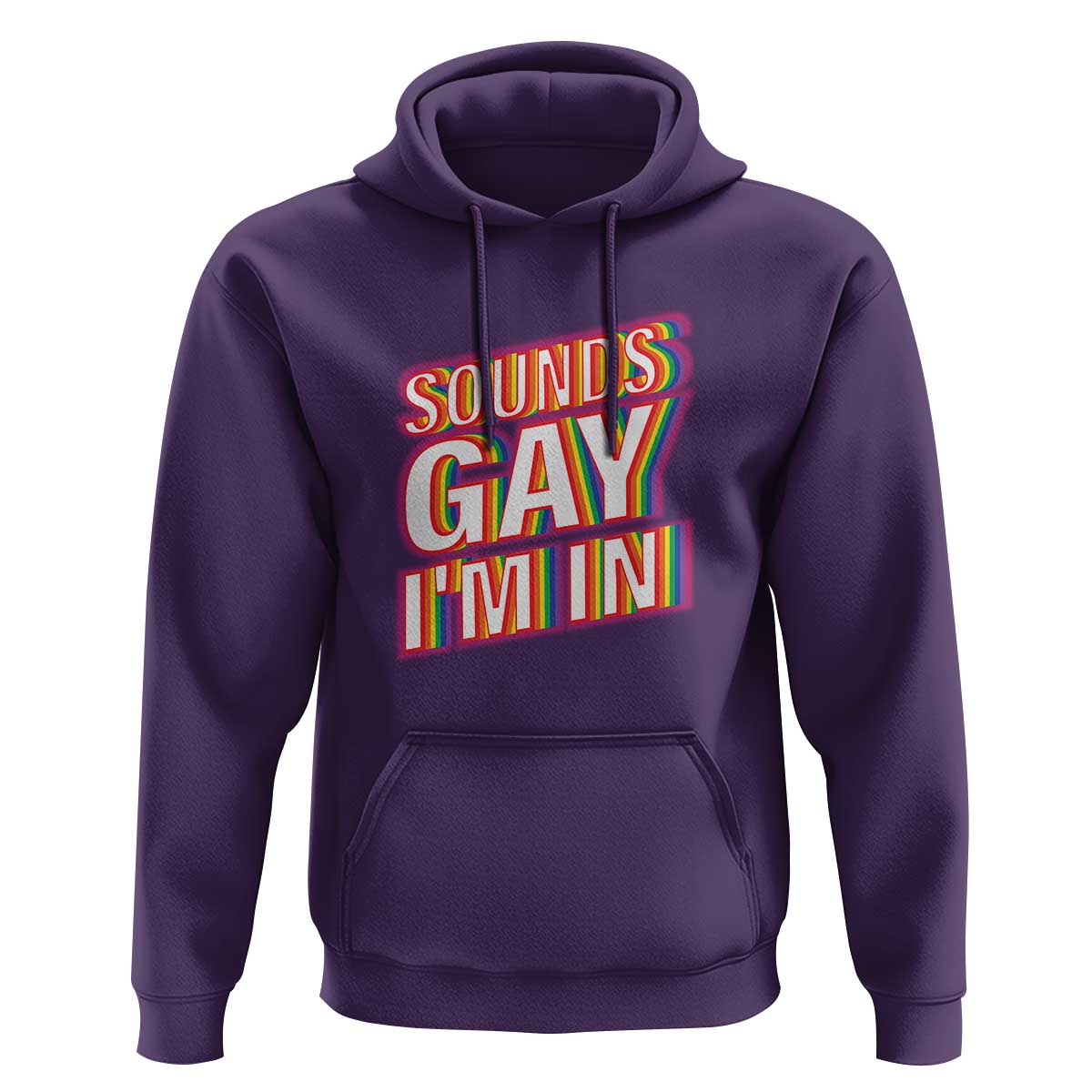 Funny LGBT Hoodie Sounds Gay I'm In LGBTQ Community - Wonder Print Shop