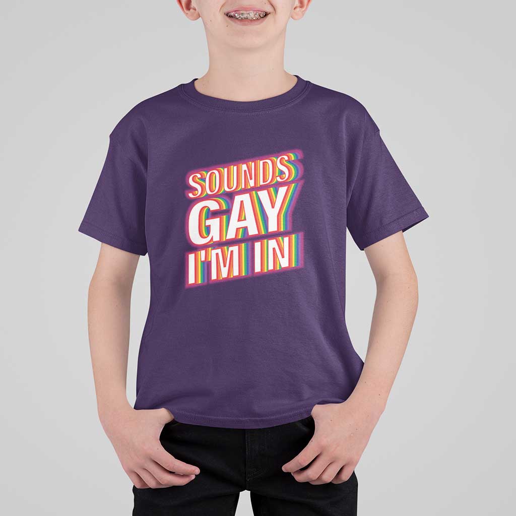 Funny LGBT T Shirt For Kid Sounds Gay I'm In LGBTQ Community - Wonder Print Shop