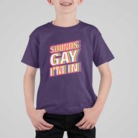 Funny LGBT T Shirt For Kid Sounds Gay I'm In LGBTQ Community - Wonder Print Shop