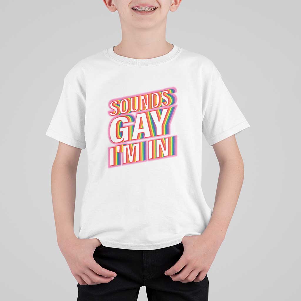 Funny LGBT T Shirt For Kid Sounds Gay I'm In LGBTQ Community - Wonder Print Shop