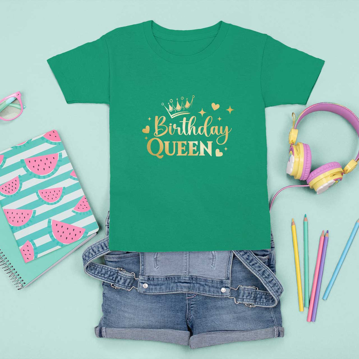 B-Day Girl T Shirt For Kid Birthday Queen Women Matching - Wonder Print Shop