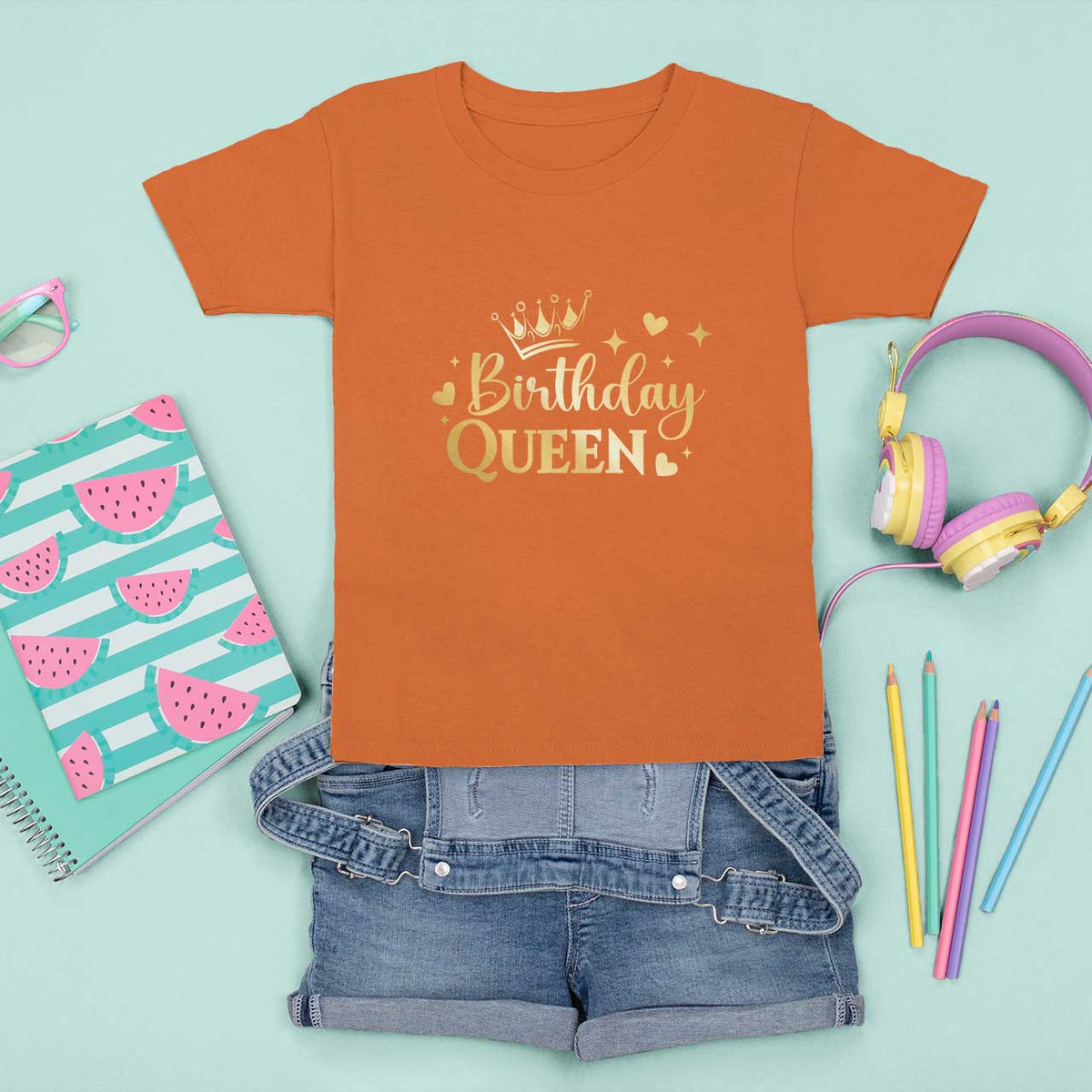 B-Day Girl T Shirt For Kid Birthday Queen Women Matching - Wonder Print Shop