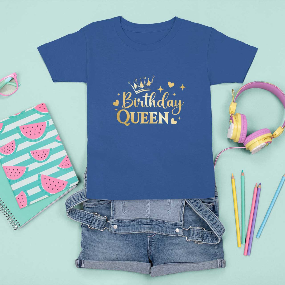 B-Day Girl T Shirt For Kid Birthday Queen Women Matching - Wonder Print Shop