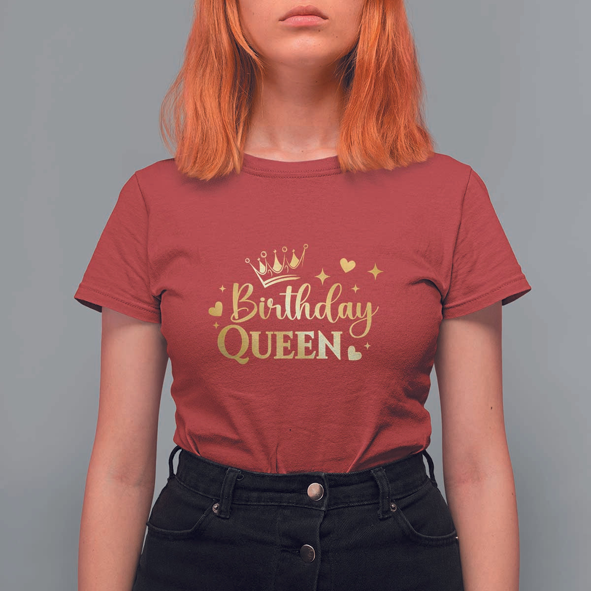 B-Day Girl T Shirt For Women Birthday Queen Women Matching - Wonder Print Shop