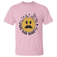 LGBT Free Dad Hugs T Shirt Gay Pride Month Retro Groove Smiley Face Community - Wonder Print Shop