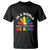 LGBT Pride T Shirt In A World Where You Can Be Anything Be Kind LGBTQ Flag Daisy - Wonder Print Shop